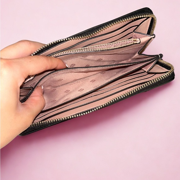 NWT Kate Spade New York | Black Zip-Around Wallet - Picture 11 of 14